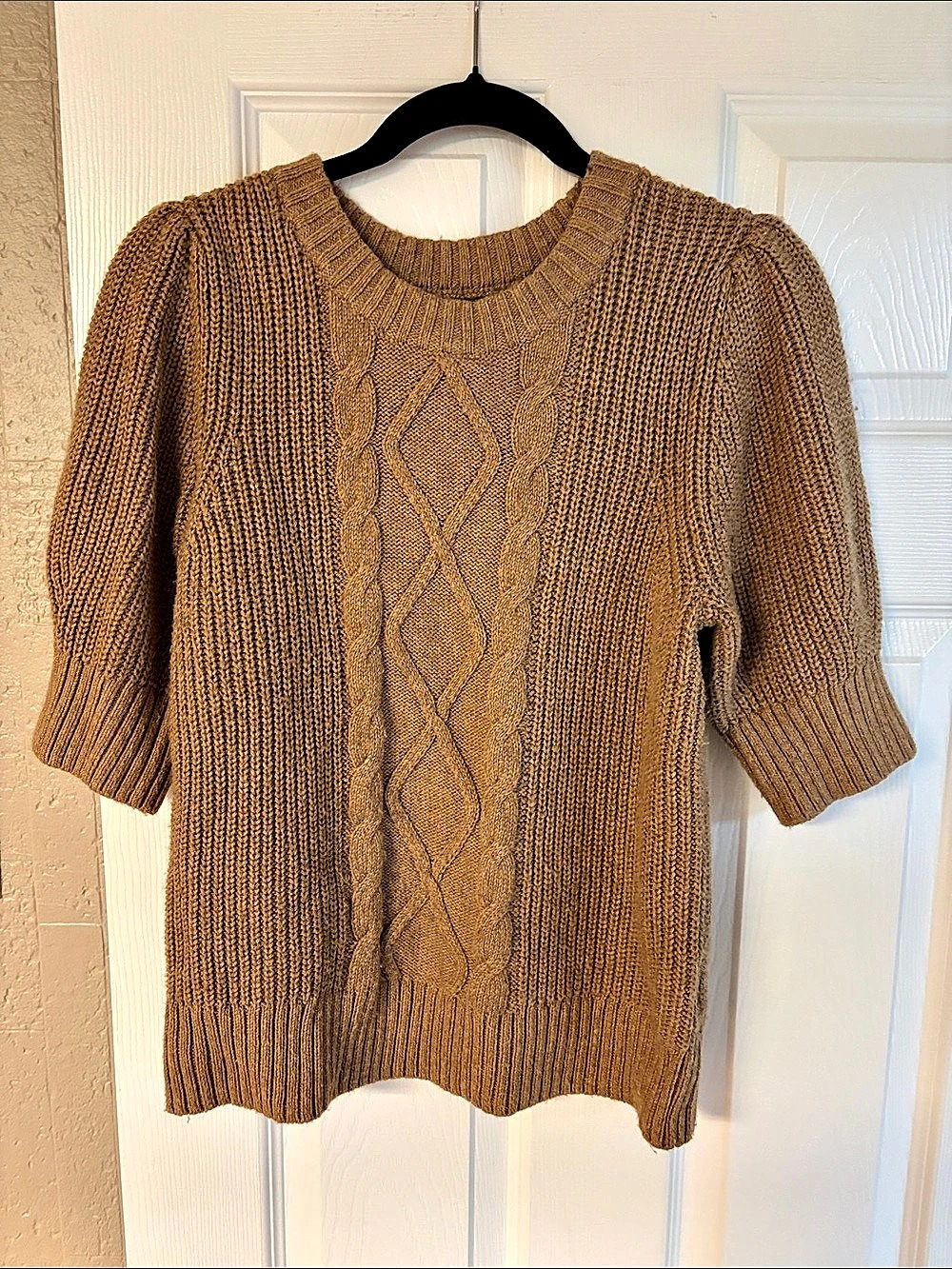 Gap Cable Knit Short Sleeve Sweater Size Medium